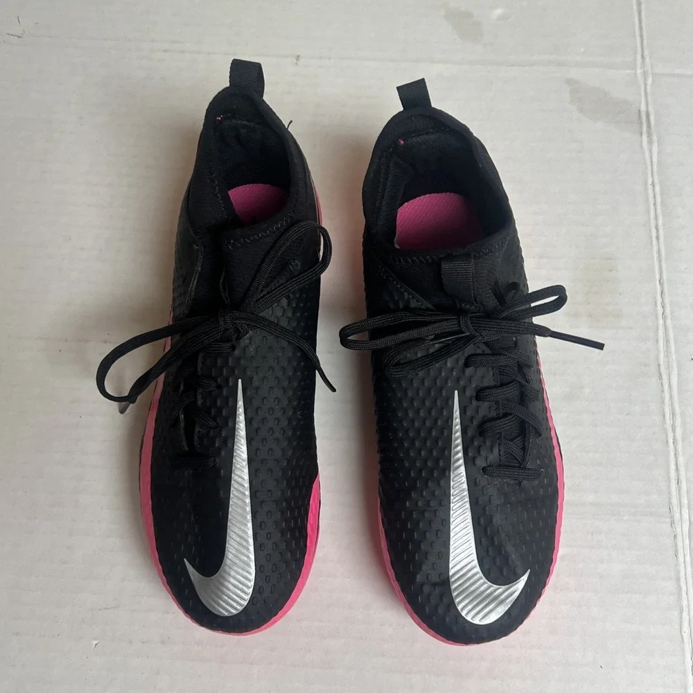 Nike Jr Phantom GT Academy Dynamic Fit CW6694-006 Pink BlackSoccer Cleats‎ 3.5Y